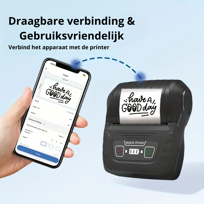 Draadloze Barcode & Label Printer
