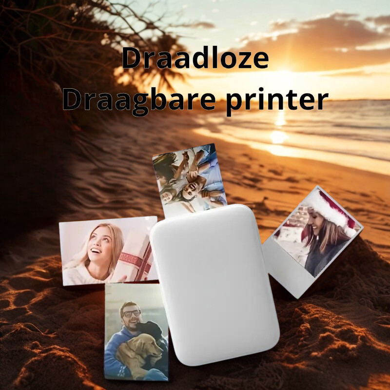 Draadloze Draagbare Fotoprinter